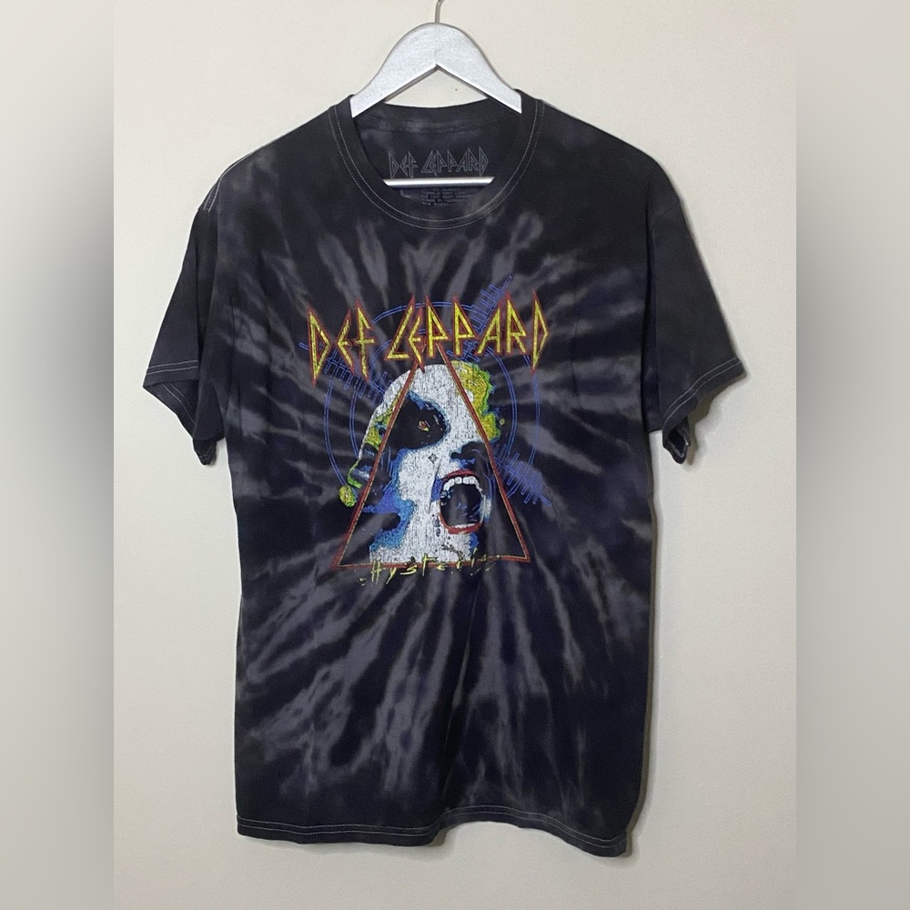 Def Leppard Hysteria Tie dye tee.